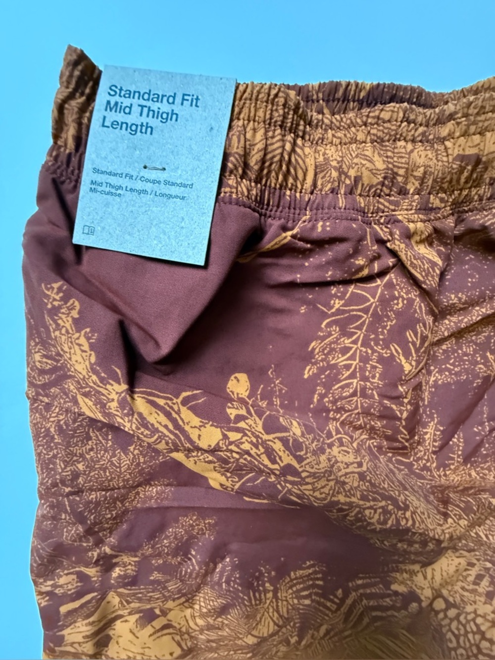 Nike [M] ACG Men’s Reservoir Goat All-Over-Print Trail Shorts Orange HJ2889-245 - Picture 3 of 9